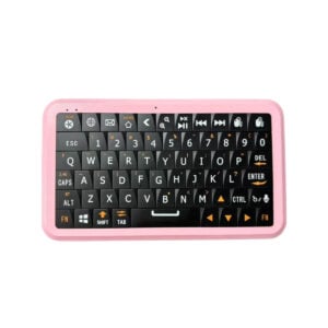 Winmaxle Mobdel B1 Mini Wireless Keyboard – Black + Pink