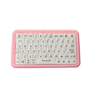 Winmaxle Mobdel B1 Mini Wireless Keyboard – White + Pink