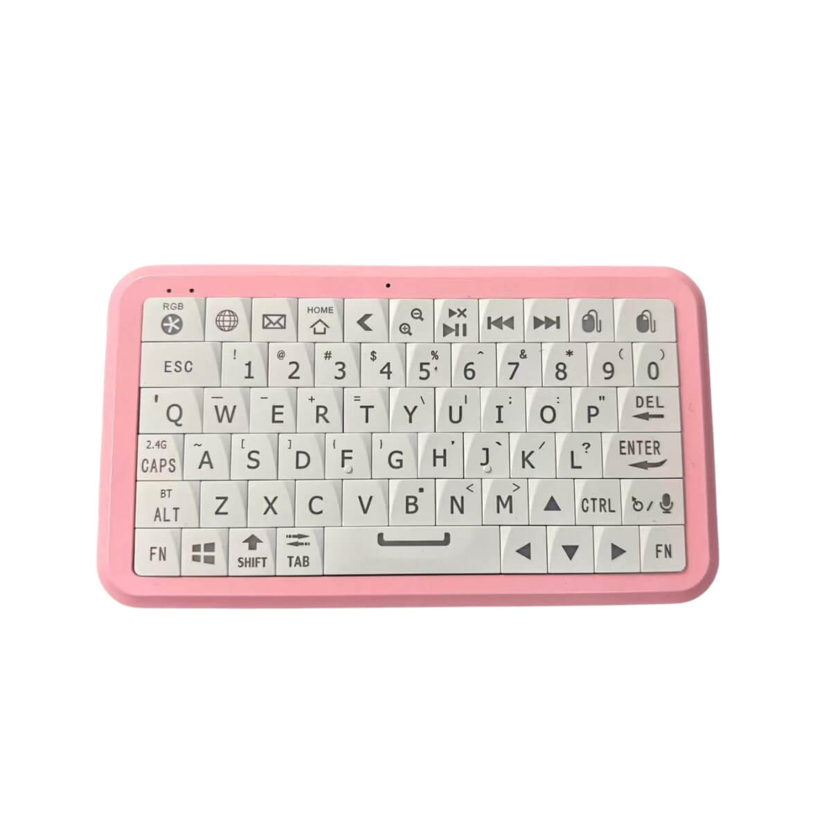 Winmaxle Mobdel B1 Mini Wireless Keyboard – White + Pink